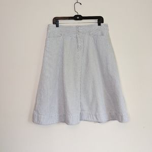 Vintage Lauren Jeans Co. Canvas Pinstriped Skirt